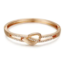 Pulseira original pulseira de ouro rosa feminino aço titânio não desbotamento Acessórios avançados jóias