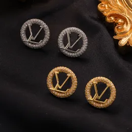 Projektant kolczyków stadninowych Nowy urok miłosny kolczyki prezentowe kryształowy bolenia biżuteria urodzinowa dar urodzinowy złoto srebrne kolczyki ze stali nierdzewnej
