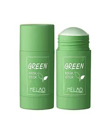 Bütün yeşil çay nemlendirici çamur yüzü film yağı kontrolü akne temizleme katı maske çubuğu derin temizlik siyah nokta rafine cilt bakımları 9547855