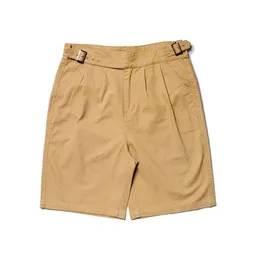 Herr shorts sommar bomull vintage armé män s last chino arbetsgata slit