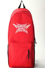 Babymetal Sırt Çantası Kırmızı Siyah DayPack Anime Baby Metal Okul Çantası Yeni Karikatür Sırıltısı Spor Okulu Çantası Açık Günü Pack8769781