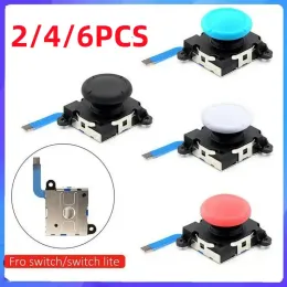 Hoparlörler 2/4/6pcs 3D Analog Joystick Switch Lite ve Switch Joyon Yedek Joystick Sol veya sağ analog başparmak çubuğu joystick