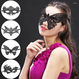 FESTIMENTO DE FESTIDAS Cosplay de Halloween e máscara de olho de renda Sexy Lady Cutout para Masquerade Fantast Dress Dress Costume Presente 2024