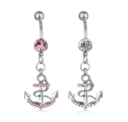 D0438 The anchor style Belly Button Navel Rings mix colors ring body piercing jewelry5388884