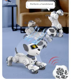 Tiere AI Roboter Smart Toy Robot Dog RC/Electric Welpen Spielzeughund Walking wird als programmierter Stunt Sing Dancing Eilik Roboter Haustier Intell bezeichnet