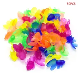 50Pcs/bag Kids Toy PVC Plastic Simulation Small Goldfish Lifelike Gold Fish Model for Children Bath Water Beach Toys 240403