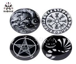 Kubooz Acrylic Pentagram Waves Moon Ear Tunnel Plugs مقاييس جسم جسم مجوهر