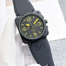 Bell and Ross 2023 Men Fashion Wrist Watches Bell Wristwatches Mechanical Wristwatches عالية الجودة العلامة التجارية الفاخرة الكرونوغراف على مدار الساعة الفولاذ المقاوم للصدأ حزام رجال روس وات