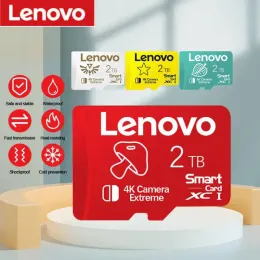 Korts äkta Lenovo 2TB Micro SD -kort 256 GB 1TB 512 GB 128 GB TF Memory Flash Card för telefon/dator/kamera/Nintendo -switch