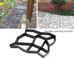 PCS DIY Betong Brick Plastic Mold Path Maker Återanvändbar Cement Stone Design Paver Walk Mold For Garden Home Other Buildings4603219