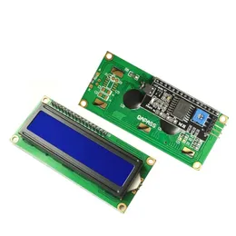 LCD1602 1602 LCDモジュールブルー /イエローグリーンスクリーン16x2文字LCDディスプレイPCF8574T PCF8574 IIC I2Cインターフェイス5V for Arduino