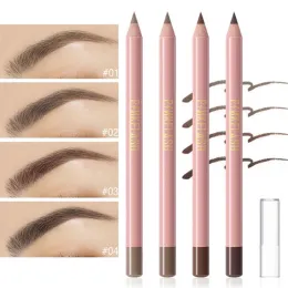 Enhancers 4 Color Brown Eyebrow Pencil Waterproof Sweatproof Long Lasting Easy To Wear Natural Wood Eyebrow Pen Makeup Eyebrow Cosmetics