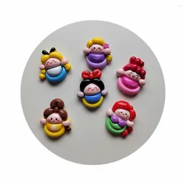 BLACKLES MULK hübsche Mädchen Flachback Harz Charms süße süße Verzierungen für Telefonkoffer Scrapbooking Decoring Accessoires