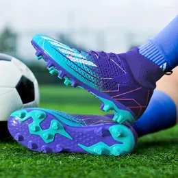 Американские футбольные туфли модные печать мужские кроссовки Unisex Professional Man Soccer Boots Большой размер 47 Long Spikes Trainers Trainers