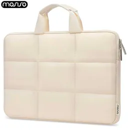 Andra datortillbehör Laptop Sleeve Computer Handbag för MacBook Air Pro 13 14 tum M3 M2 M1 Acer Dell HP Lenovo Notebook Briefcase Fall för kvinnor Y240418