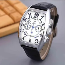 Ginevra Luxury Leather Band Auto-Win-Win-Wind Mechanical Watch Dropshipping Day Skeleton Automatic Men Watches Gifts Franck Muller Exquisite Black Famous Mark 9061