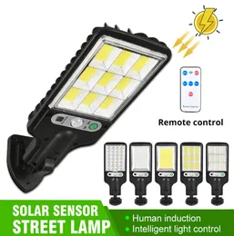 Светодиодные лампы на улице Solar Street Light Light с 3 световой режимом индукционного материала для тела человека для Garden Terrace2484674