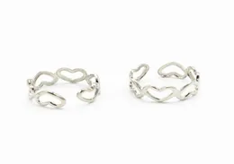 20 PCs Fashion Style Lady Elegant Verstellbarer Rhodium Gold Ton Kupferzehen Ring Fuß Strand Schmuck für Frauen217T2112669