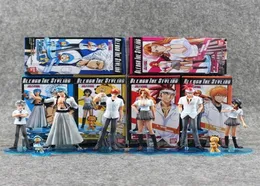 8pcs lot Anime Bleach Toys Kurosaki Ichigo Kuchiki Rukia Aizen Sousuke Hitsugaya PVC Action Figures Model Toy Doll Y200421238t1777911