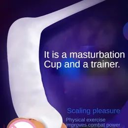 Pocket During During Penis Trainer Vagina Massager Masculbador masculino Glans Penis Estimulação de brinquedos sexy para homens