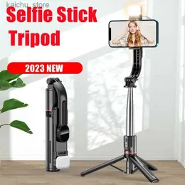 セルフィーモノポッドFGCLSY 2024新しいポータブルBluetooth Selfie Stick Wireless Foldable Tripod with Bluetooth Shutterモノポッド用iOS Android Y240418