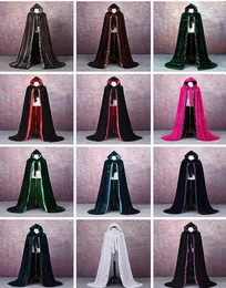 Pageant Wedding Cloak Velvet Velvet Cloak Halloween Wizard Princess Carnival Performance Party Christmas Outdoor Cloak8940520