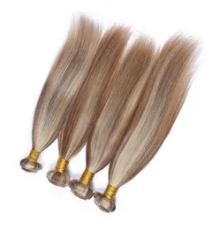 Silky Straight 8613 Highlight Color misto per pianoforte peruviano Vergine Human Hair Weave Bundles 4pcs Lot Piano Colore Human Hair Ex2356201