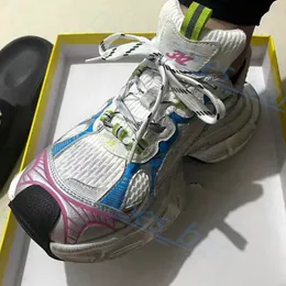 Track 3.0 Mens Womens Running Shoes 3S White Triple Black Yellow White Pink Ray Platform Designer TESS Gomma Nylon Printed Sneakers Leather Modern M48