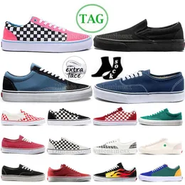 2024 Novo sapato de tênis skool de placas antigas Sapatos casuais dhgates designer juvenil luxuoso rosa escarpagem roxa lona de skate preto homem branca mulher sapatos casuais treinador real