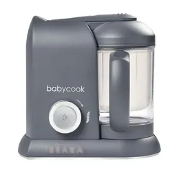 BEABA Solo 4-in-1 Baby Food Maker: Steam, Cook, and Blend with Large 4.5 Cup Capacity - Rose Gold, Dishwasher Safe for Healthy Homemade Baby Meals