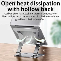 Other Computer Components Laptop Stand Adjustable Aluminum Alloy Notebook Tablet Stand Up to 17 Inch Laptop Portable Fold Holder Cooling Bracket Support Y240418
