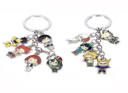 My Hero Academia Keychain фигуры Toys Alloy Cartoon Keyring Deku Bakugou все могут Asui японская коллекция аниме 8774860