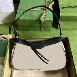 Bolsas de designer de cadeia bolsas sob bolsa de ombro para lona feminina Ophidia axilas de alça de alça de luxuosos de luxuos