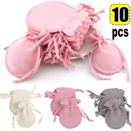 Jewelry Pouches Kawaii Gourd Drawstring Bags Small Soft Velvet Pouch Gifts Ring Earrings Candy Display Storage Useful Packaging Supply
