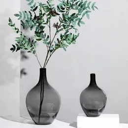花瓶の床の花瓶シンプルなガラス透明な配置