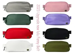 2023 NEW YOGA HER YERDE KAPAKLAR KURUM SAĞLIK BUM Bag L Kadınlar Naylon Açık Spor Bumbag Lüks Tasarımcı Erkekler Lu Teedy Fanny Pack Bel Çantaları 3050085