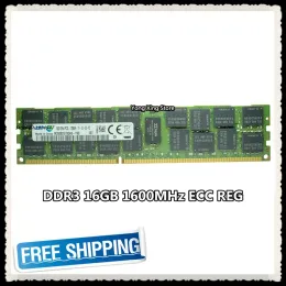 Memória do servidor Rams DDR3 16GB 32GB 1600MHz ECC REG DDR3L PC3L12800R REGISTRO DIMM RAM 12800 16G 2RX4