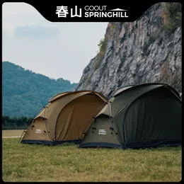 Tenda de acampamento ao ar livre de Springhill, tenda de caminhada leve portátil portátil ou dupla de peceneiro 240408