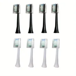 8st/Lot Ersättande tandborstehuvuden för Sarmocare S100 S200 S700 S600 S900 Electric Tooth Brush Soft Brestles Material Deep Clean Type Ultra Whitening Brush Head