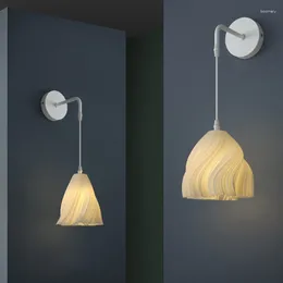 벽 램프 현대식 LED 꽃 조명 침실 침대 침대 옆 조명 조명 사라한 거실 장식 매달려 램프 홈