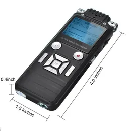 Digital Voice Recorder Mini LCD Display 8 GB HD -Fernbedienung 3,8 -Fuß -Geräuschreduktion mit MP3 -Player -Drop -Lieferung Elektronik Gadgets DH18f