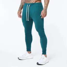 Joggers dresspants Men swobodne chude spodnie na siłownię trening fitness trening sportowy spodnie męskie bawełniane dresy 240410