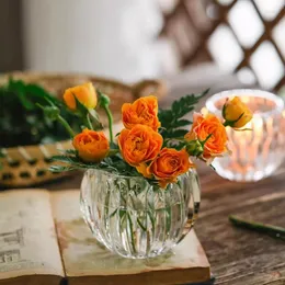 Vasen Pack von 2 Dual -Gebrauchglaskerzenhalter Vase Hydroponischer Blütenblumblütenblätter transparenter Pflanztöpfe