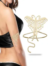 Retro Gold Filigree Butterfly Armband Armband Upper Arm Cuff Armlet Belly Dance Women Gift Jewelry Pulseiras Bileklik Bohemian3794369