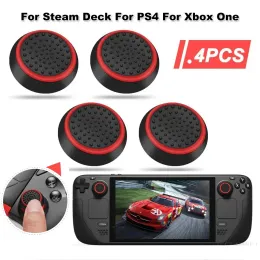 عصا التحكم لسطح البخار 4pcs nonslip silicone التناظرية عصا التناظرية Caps Caps Caps لـ PS3 PS4 PS5 Xbox 360 Xbox One Controller