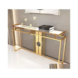 Mobili soggiorno mobili chinesyestyle di lusso in acciaio inossidabile portico tavolo club el side view console cabined drop home home