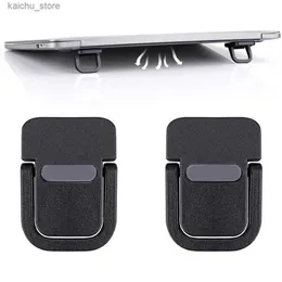 Diğer Bilgisayar Bileşenleri 2 PCS Taşınabilir Kendi Yapışkan Mini Dizüstü Bilgisayar Standı Görünmez Bilgisayar Klavyesi Stand Masaüstü Dizüstü Bilgisayar Bacakları MacBook Y240418 ile Uyumlu