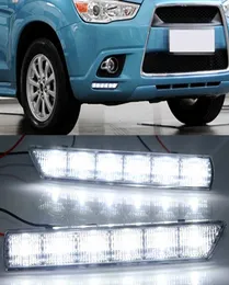 1 par LED DRL DAGTIME RUNNING LIGHTS Dagsljus Vattentät dimmahuvudlampa för Mitsubishi ASX 2010 2012 20125156377