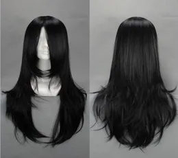 Naruto Hyuuga Neji Long Black Wig Anime Cosplay Wigs 65 cm Synthetic Anime Costume Hair delivery3754982