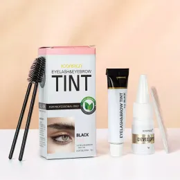 Förbättrar ögonfransögonbrynsfärgämne Kit Snabb tonpannpanna Gel Gel Eyebrow Cream Black/Brown/Coffee Brow Enhancers Mascara Makeup Tool